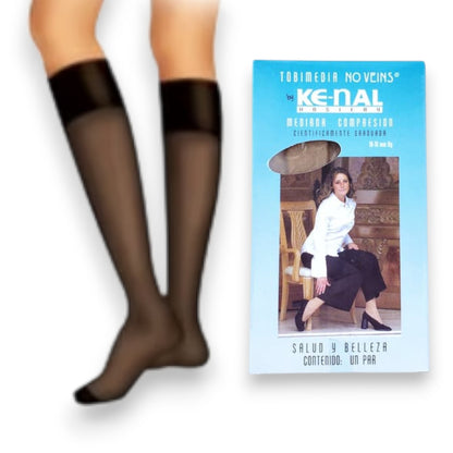 Tobimedia de compresión media 14–18 mm/Hg dama Kenal