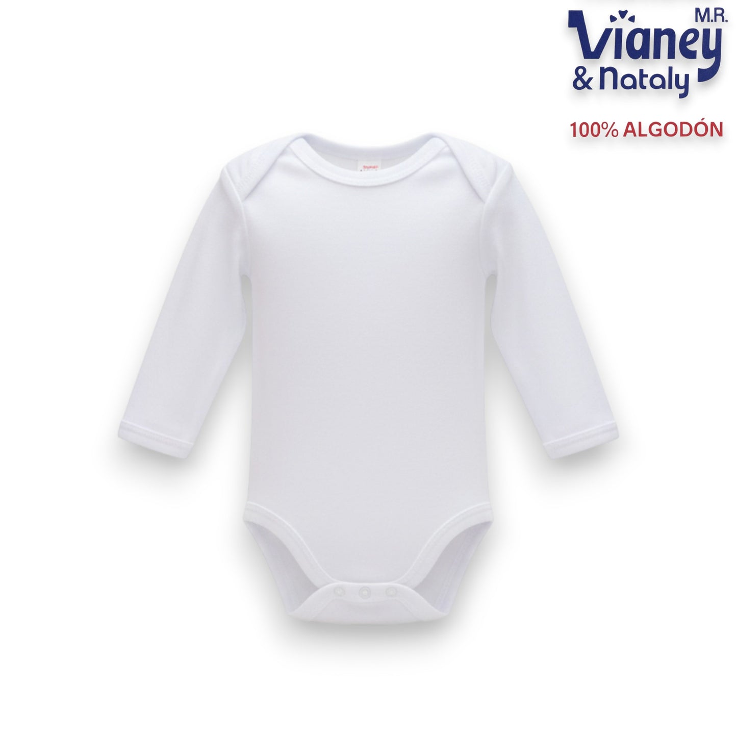Pañalero inter blanco 100% algodón bebe Vianey paquete de 6