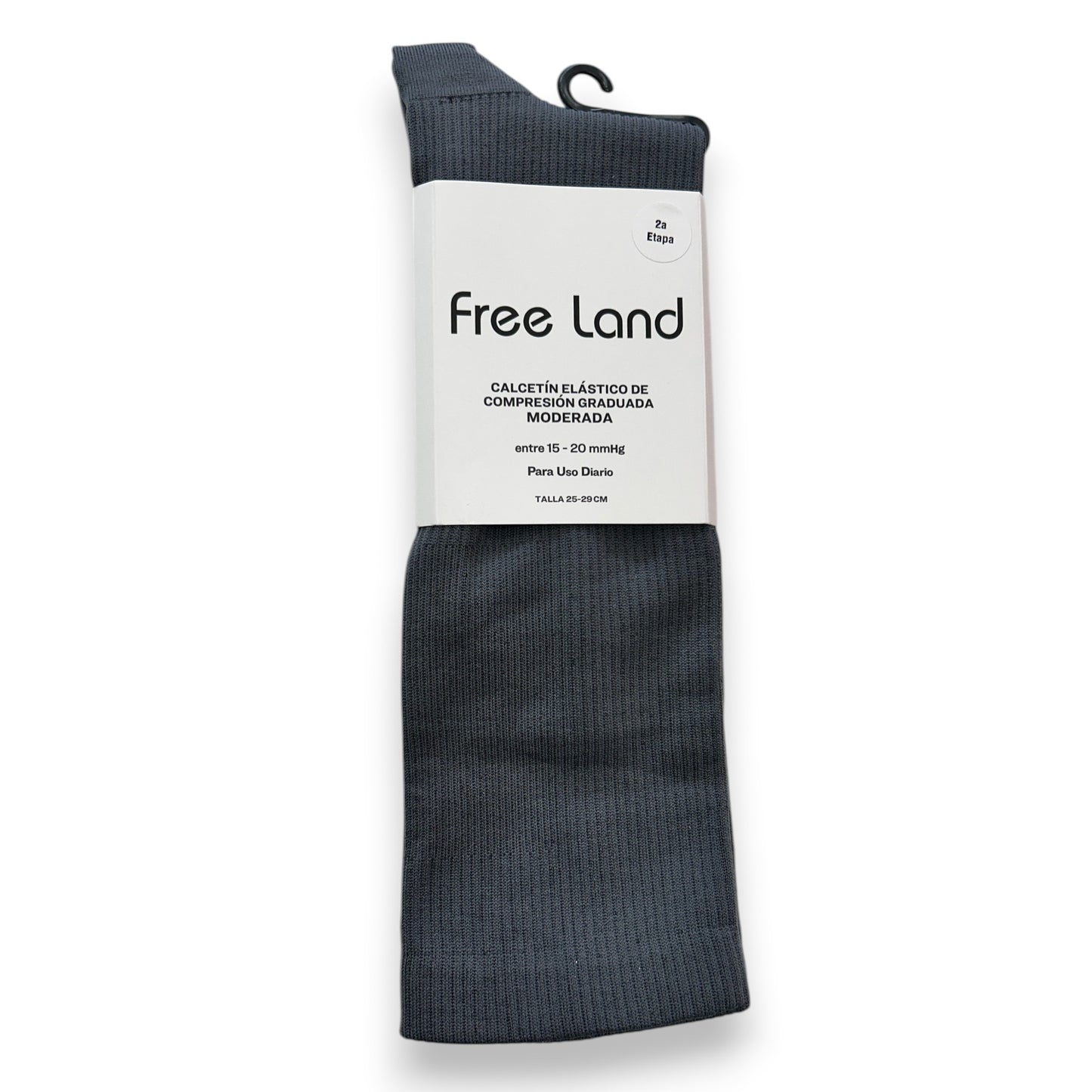 Calcetín de mediana compresión 15-20 mm/Hg unitalla unisex Free Land