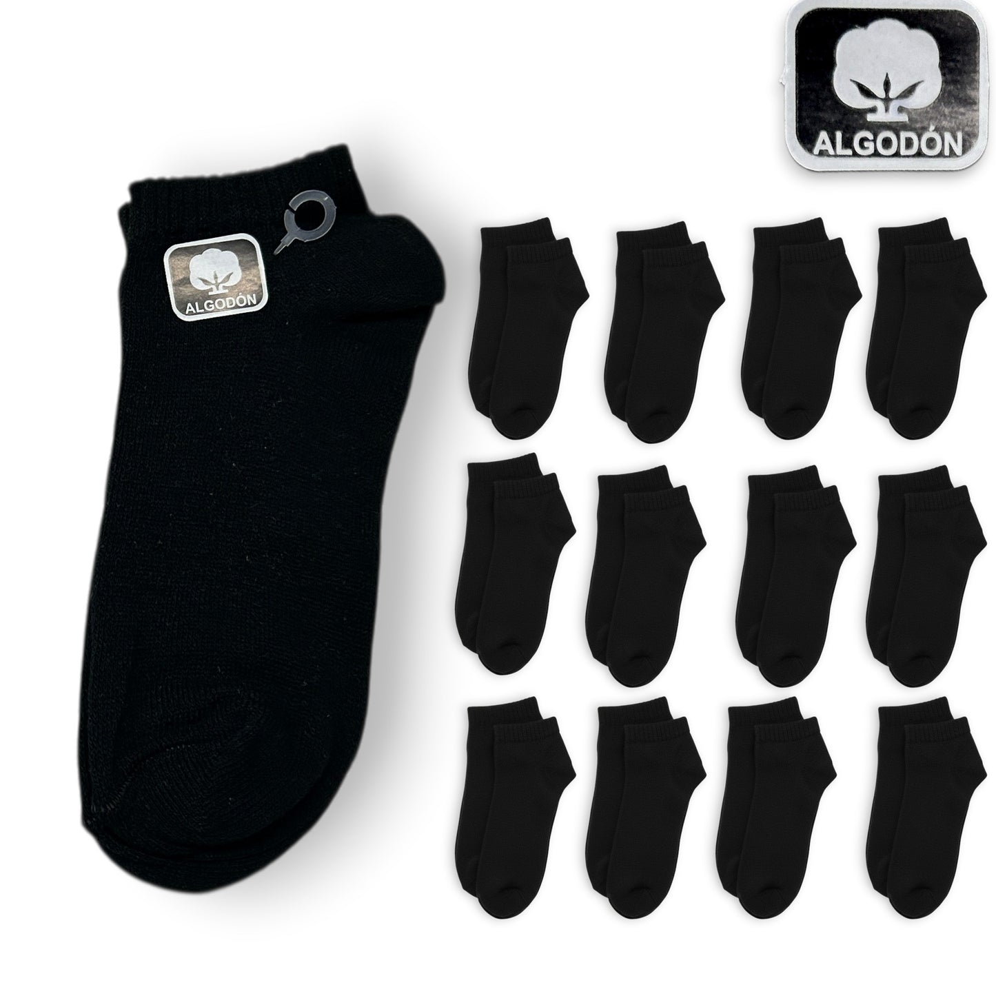 Tin económico liso unisex unitalla Kuri paquete de 12