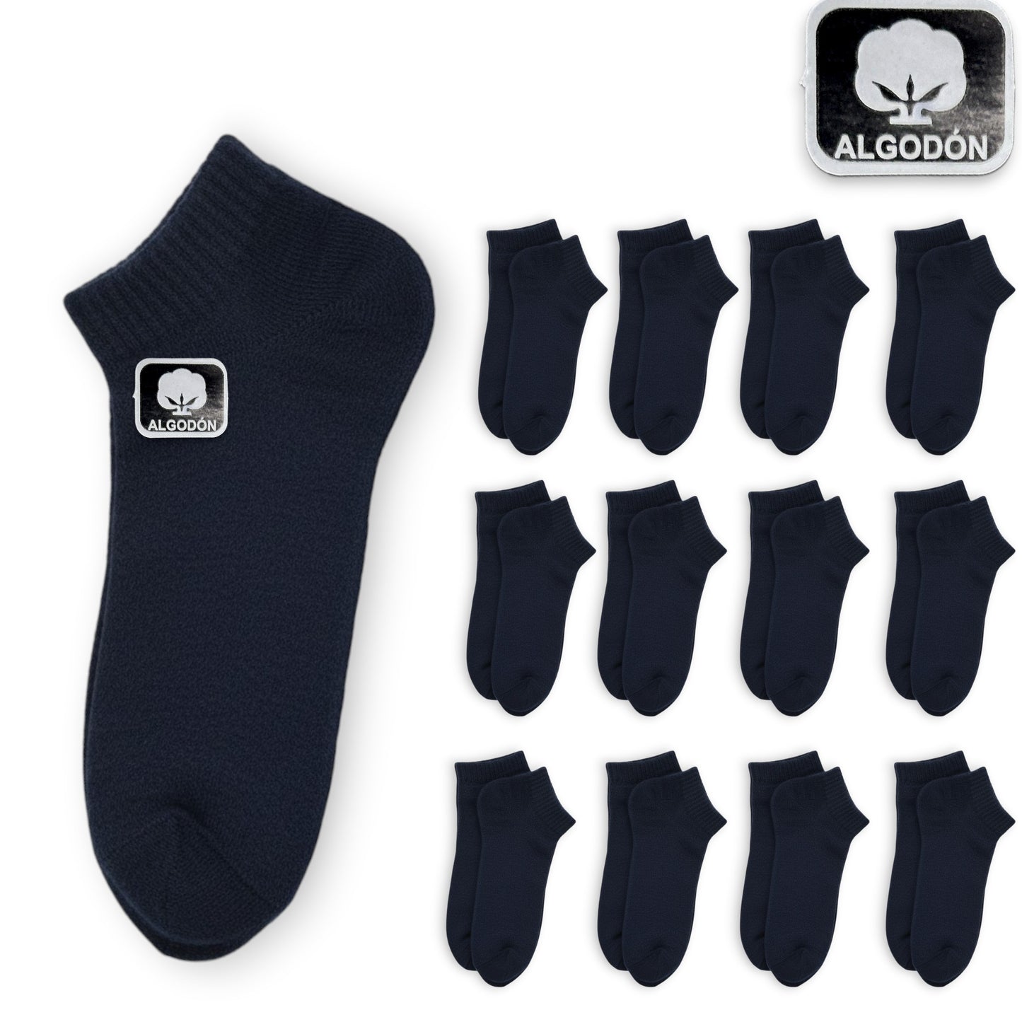 Tin económico liso unisex unitalla Kuri paquete de 12