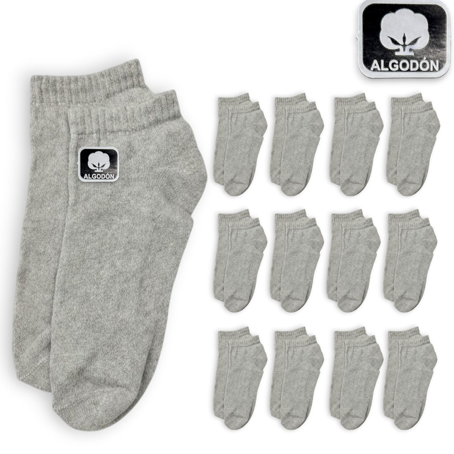 Tin económico liso unisex unitalla Kuri paquete de 12