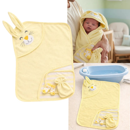 Set salida de baño con capucha para bebé Cuatitos