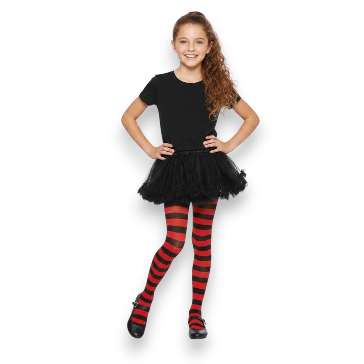 Malla rayada rojo con negro varias tallas Angie