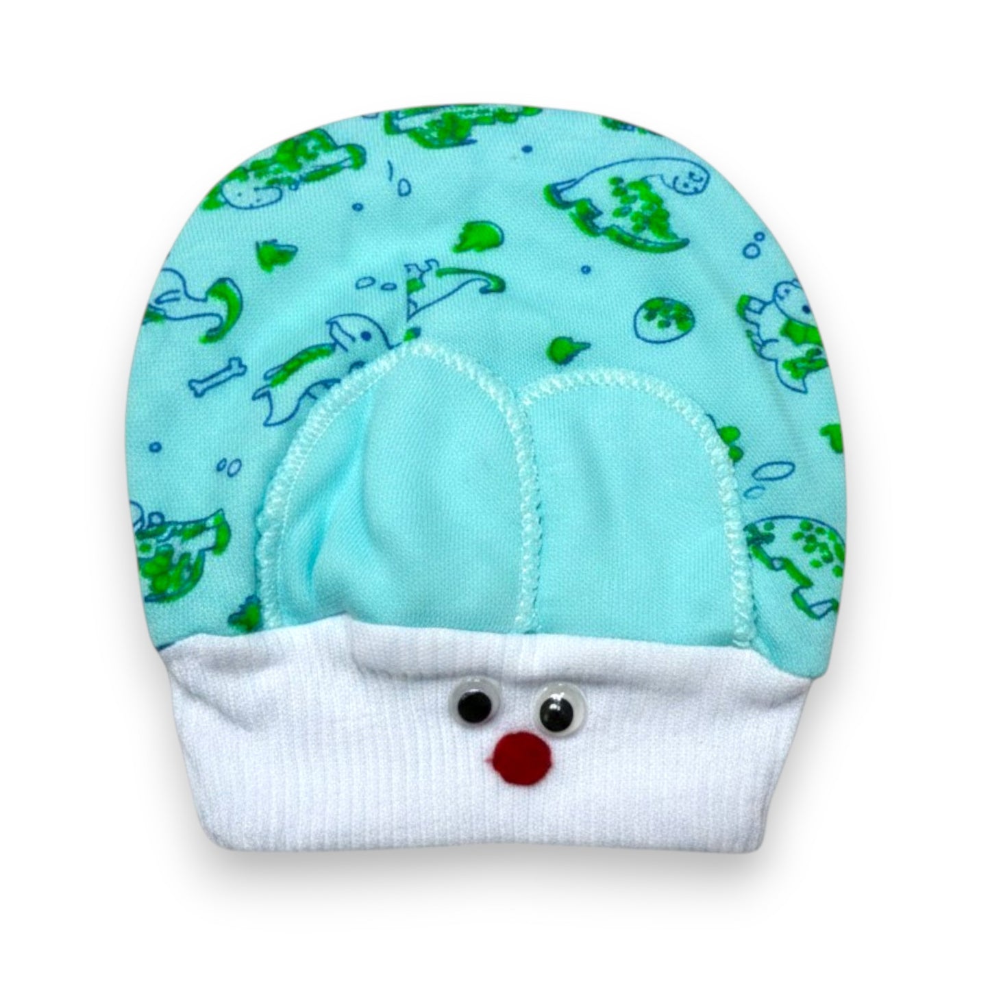 Bonete de algodón estampado conejo Angelito 2 paquete de 12