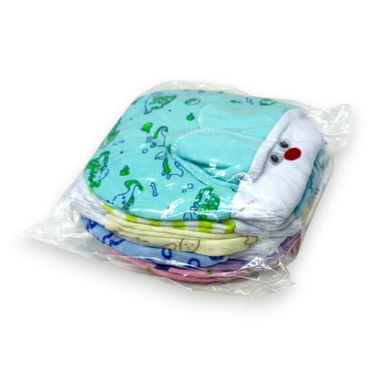 Bonete de algodón estampado conejo Angelito 2 paquete de 12