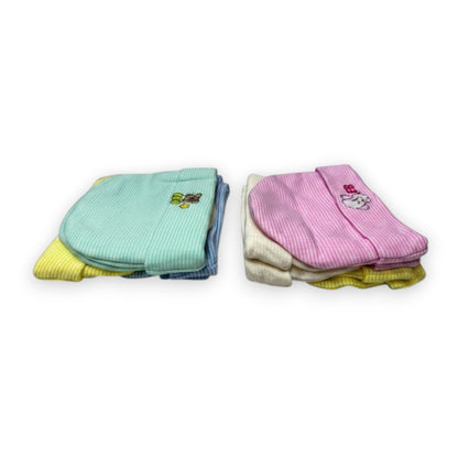 Bonete de algodón bordado Angelito 2 paquete de 12