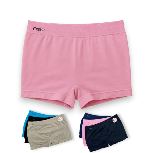 Boxer liso de microfibra surtido niña juvenil Oslo paquete de 6
