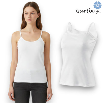 Camiseta de algodón tirante delgado dama Garibay