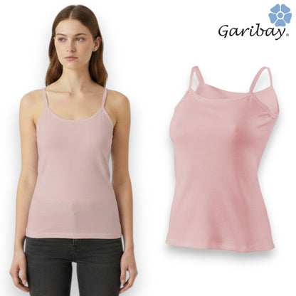 Camiseta de algodón tirante delgado dama Garibay