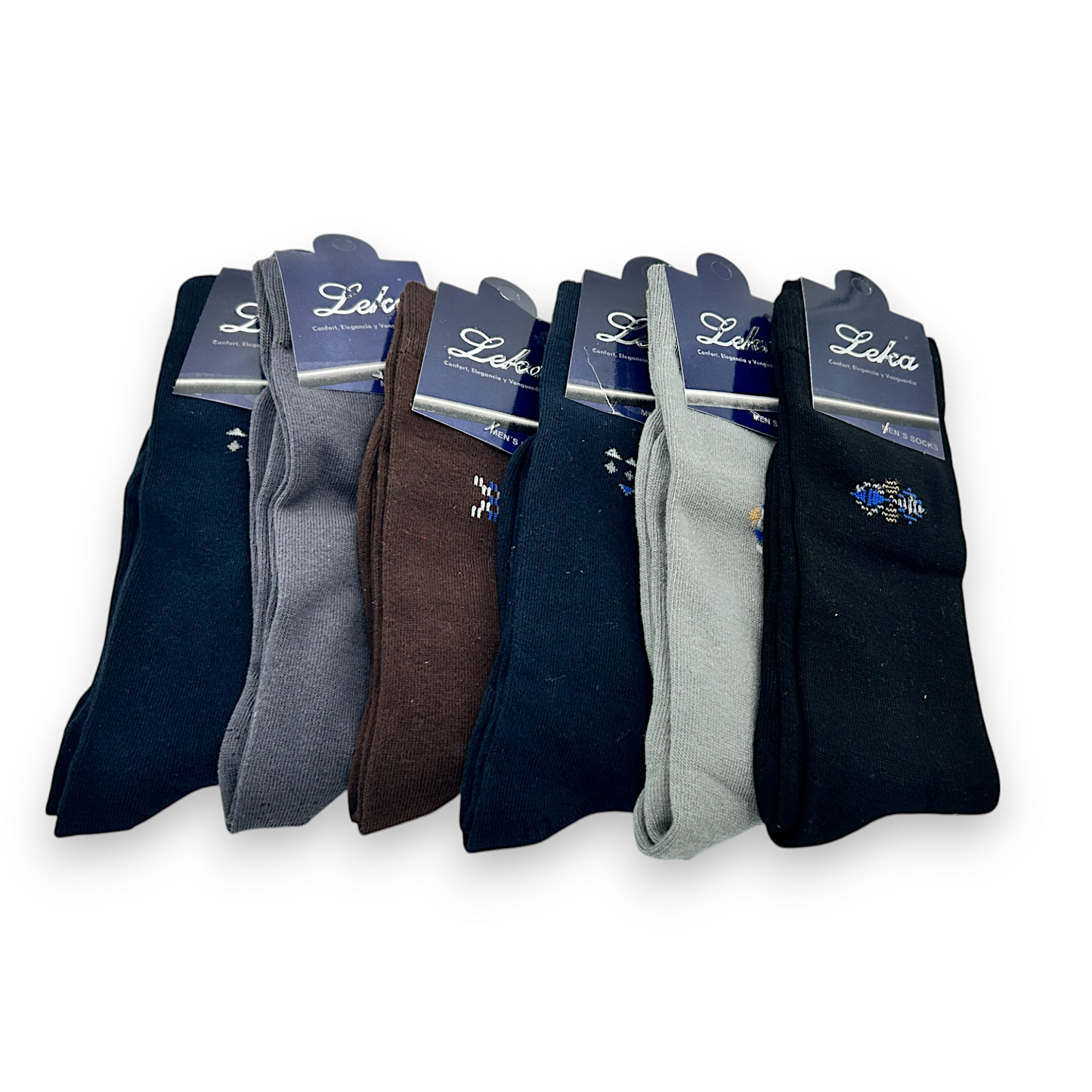 Calcetines de algodon fantasia leka caballero paquete de 6
