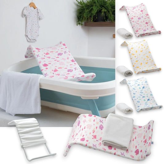 Soporte para tina ergonómico con toalla de repuesto Baby Mink