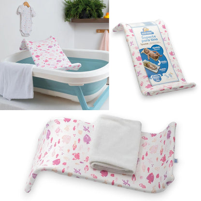 Soporte para tina ergonómico con toalla de repuesto Baby Mink