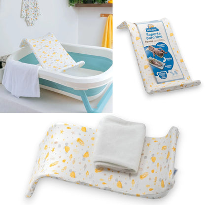 Soporte para tina ergonómico con toalla de repuesto Baby Mink