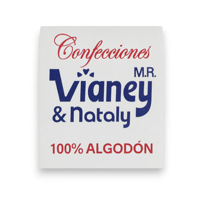 Camiseta inter tirante delgado blanca infantil niña Vianey paquete de 6