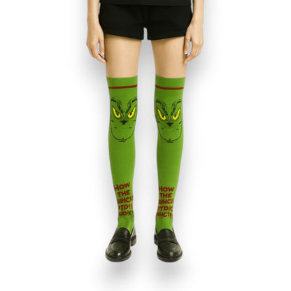 Calceta medieta navideña del Grinch unitalla Oslo