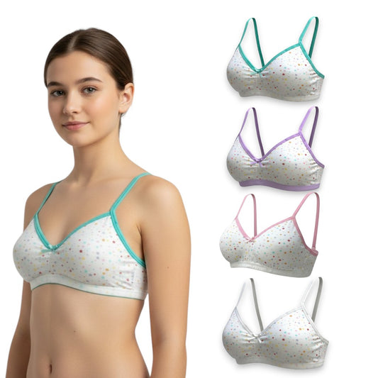 Corpiño con copa estampado estrellas niña #1678 Cylyo