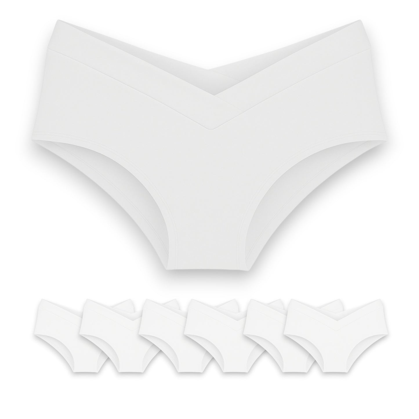 Boxer corto de algodón liso thalia surtido dama D&R paquete de 6