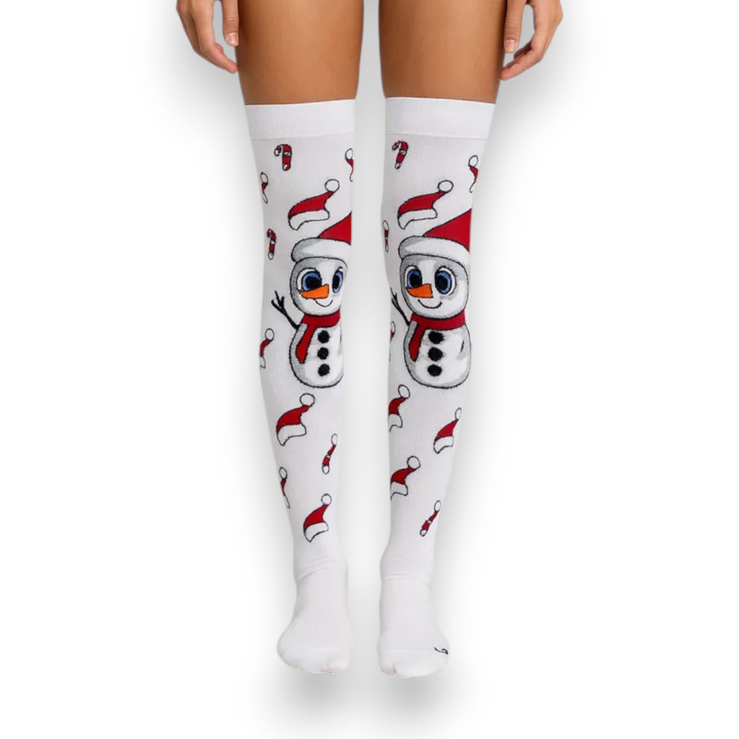 Calceta medieta navideña de Muñeco de nieve unitalla Koos