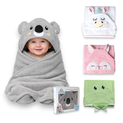 Salida de baño con capucha animales #201 Baby Mink