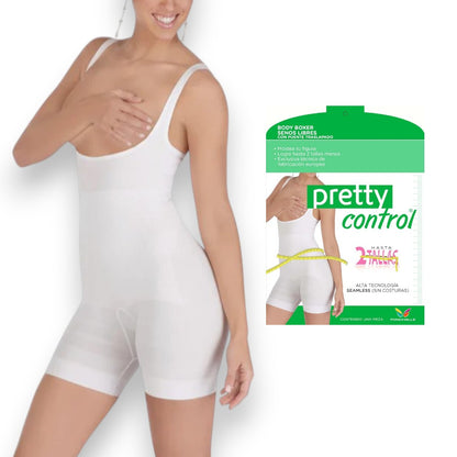 Faja body bóxer senos libres #2105 Pretty Control