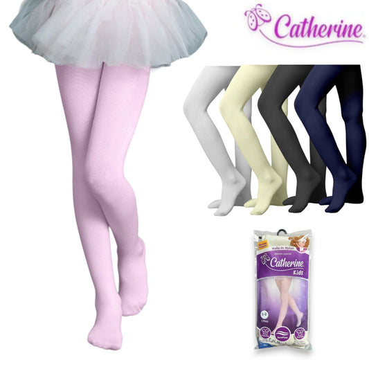 Malla lisa de nylon infantil niña Catherine