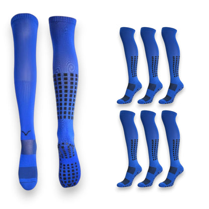 Calceta larga con antiderrapante para deportes unitalla unisex paquete de 6