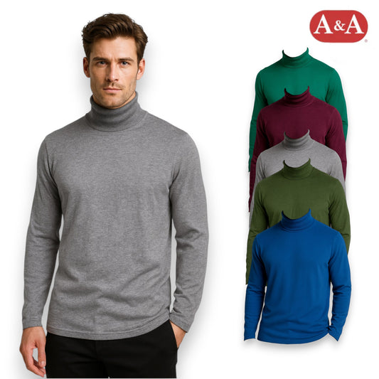 Playera cuello ruso manga larga varios colores JUV-UNI AYA