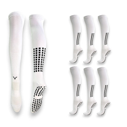 Calceta larga con antiderrapante para deportes unitalla unisex paquete de 6