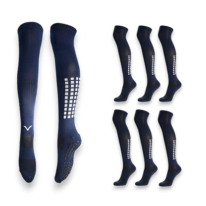 Calceta larga con antiderrapante para deportes unitalla unisex paquete de 6