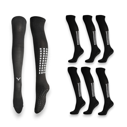 Calceta larga con antiderrapante para deportes unitalla unisex paquete de 6