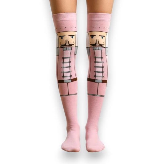 Calceta medieta navideña de cascanueces unitalla Koos