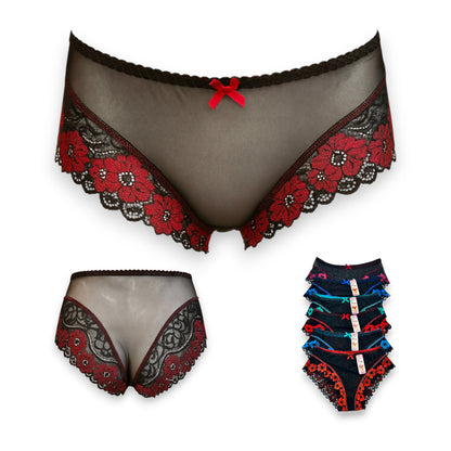 Bikini con encaje surtido unitalla dama #B3 Mary Paquete de 6