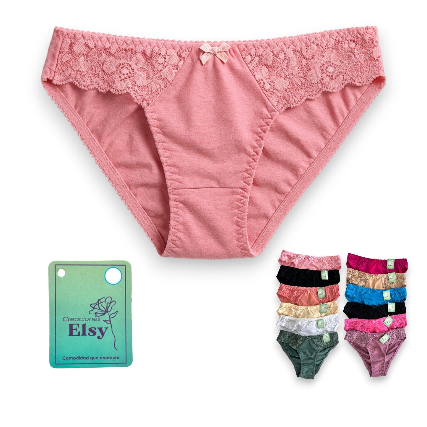 Bikini con encaje alitas surtido unitalla Elsy paquete de 12