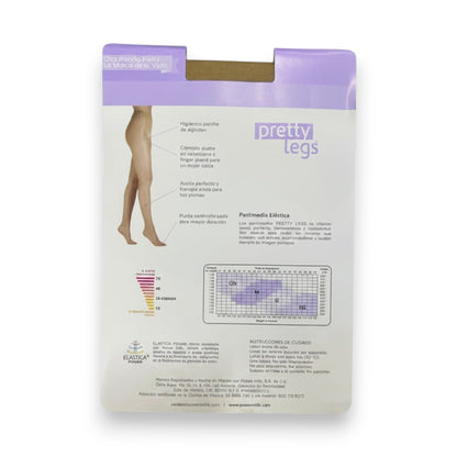 Pantimedia vanizada soporte Denier 20 #5505 dama Pretty Legs