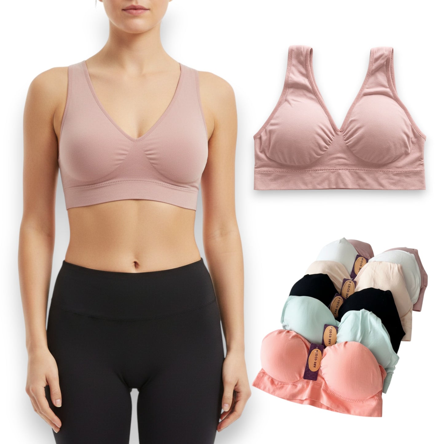 Top seamless sin varilla surtido unitalla #806 LUK paquete de 6