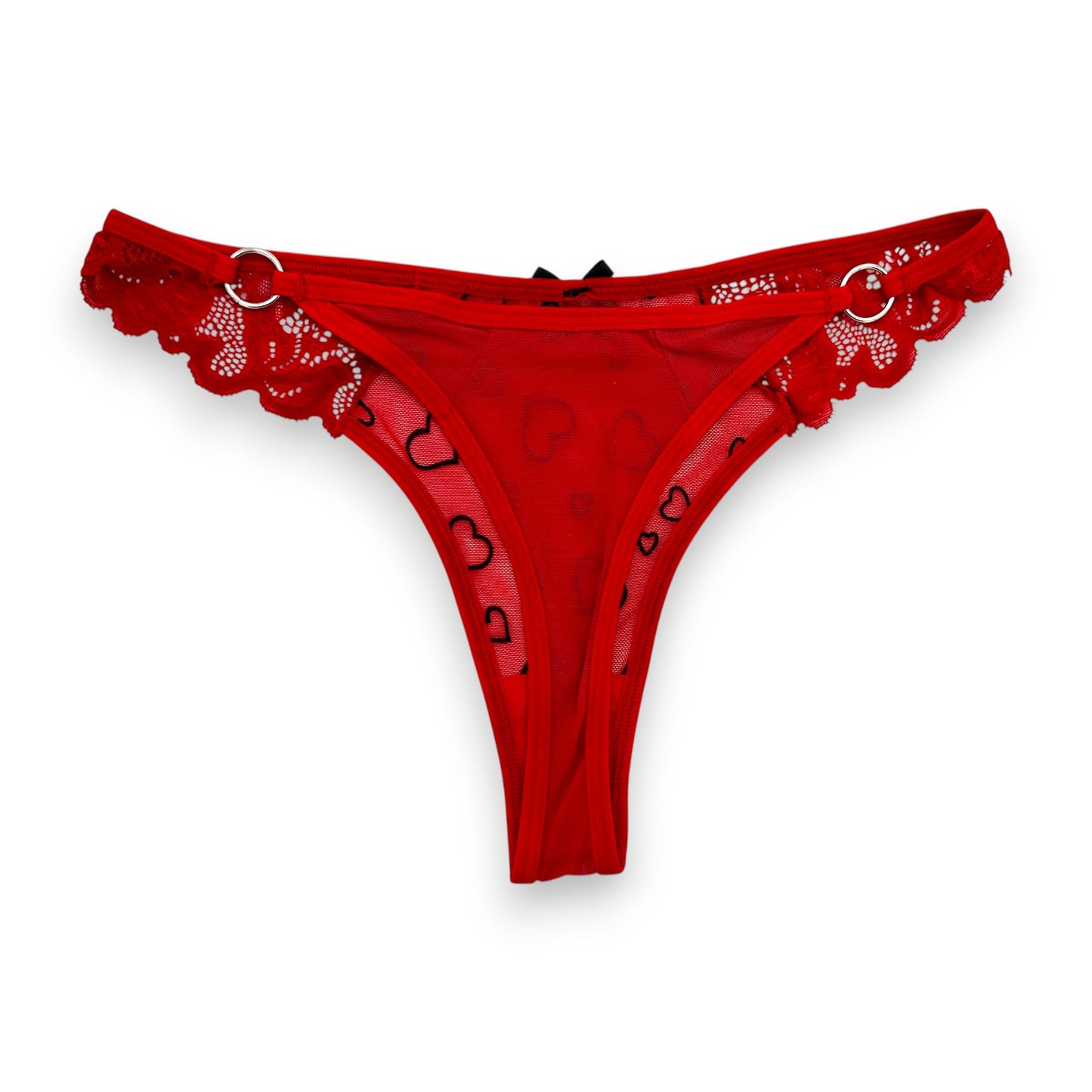 Tanga estampada con encaje surtida unitalla dama #T42 Mary Paquete de 6