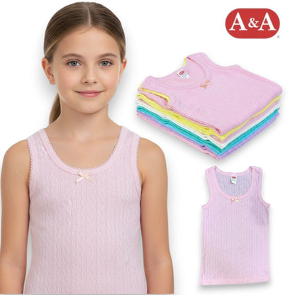 Camiseta rombos de color surtida niña AYA paquete de 6