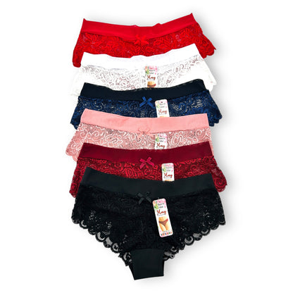 Bikini con encaje surtido unitalla dama #B40 Mary Paquete de 6