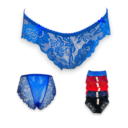 Bikini con encaje surtido unitalla dama #B16 Mary Paquete de 6