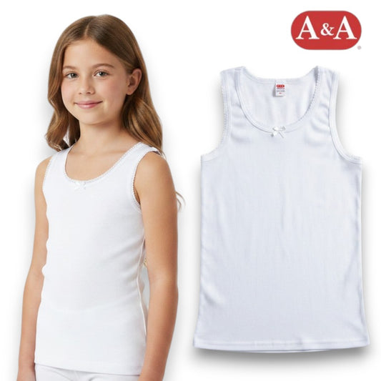 Camiseta inter con vies blanco niña AYA
