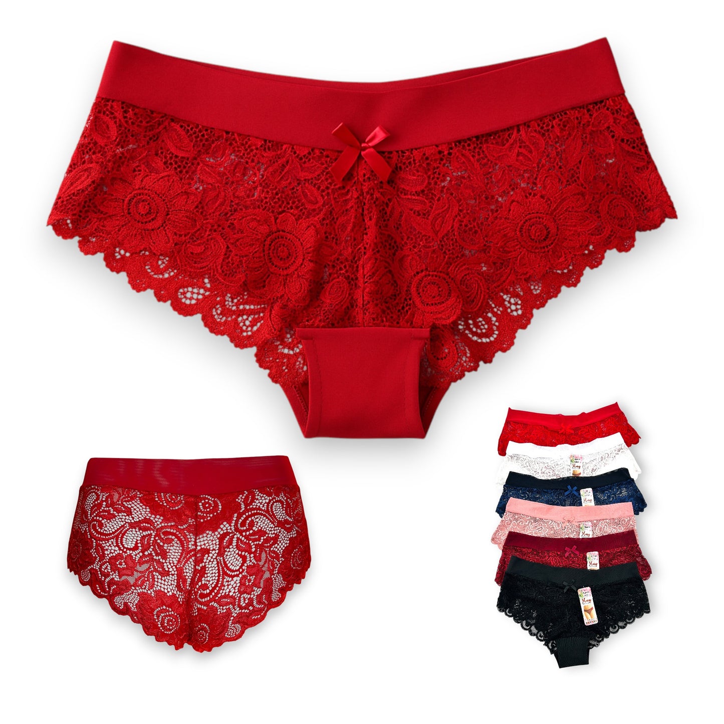 Bikini con encaje surtido unitalla dama #B40 Mary Paquete de 6