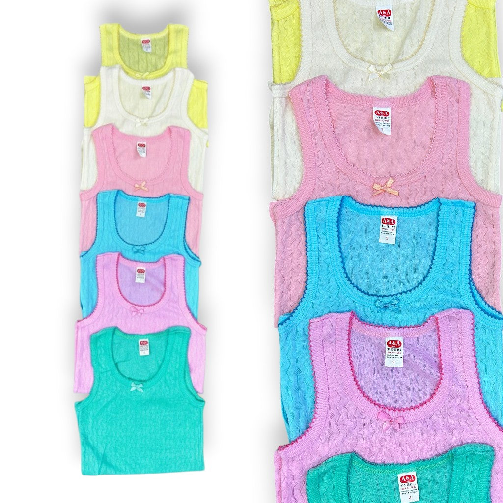 Camiseta rombos de color surtida niña AYA paquete de 6