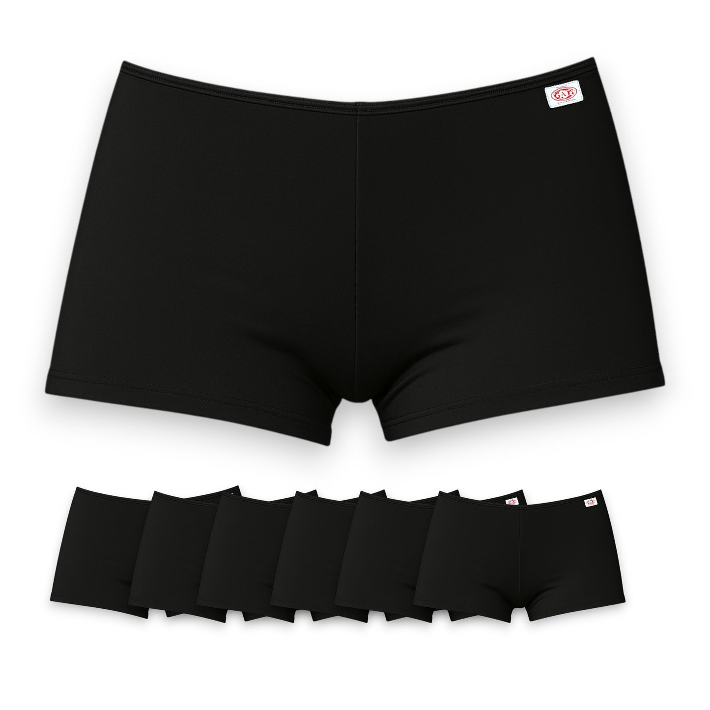 Boxer largo de algodón liso surtido dama D&R paquete de 6