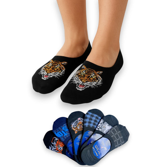 Protectopie de algodón estampado unitalla Caballero Doobalo paquete de 6
