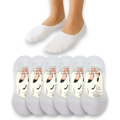 Protectopie de algodón liso unitalla dama Doobalo paquete de 6