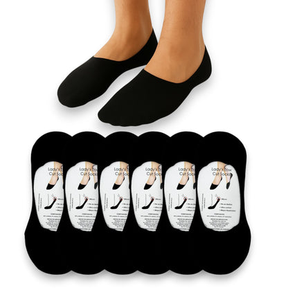 Protectopie de algodón liso unitalla dama Doobalo paquete de 6