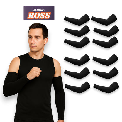 Mangas de poliéster unitalla Ross paquete de 12