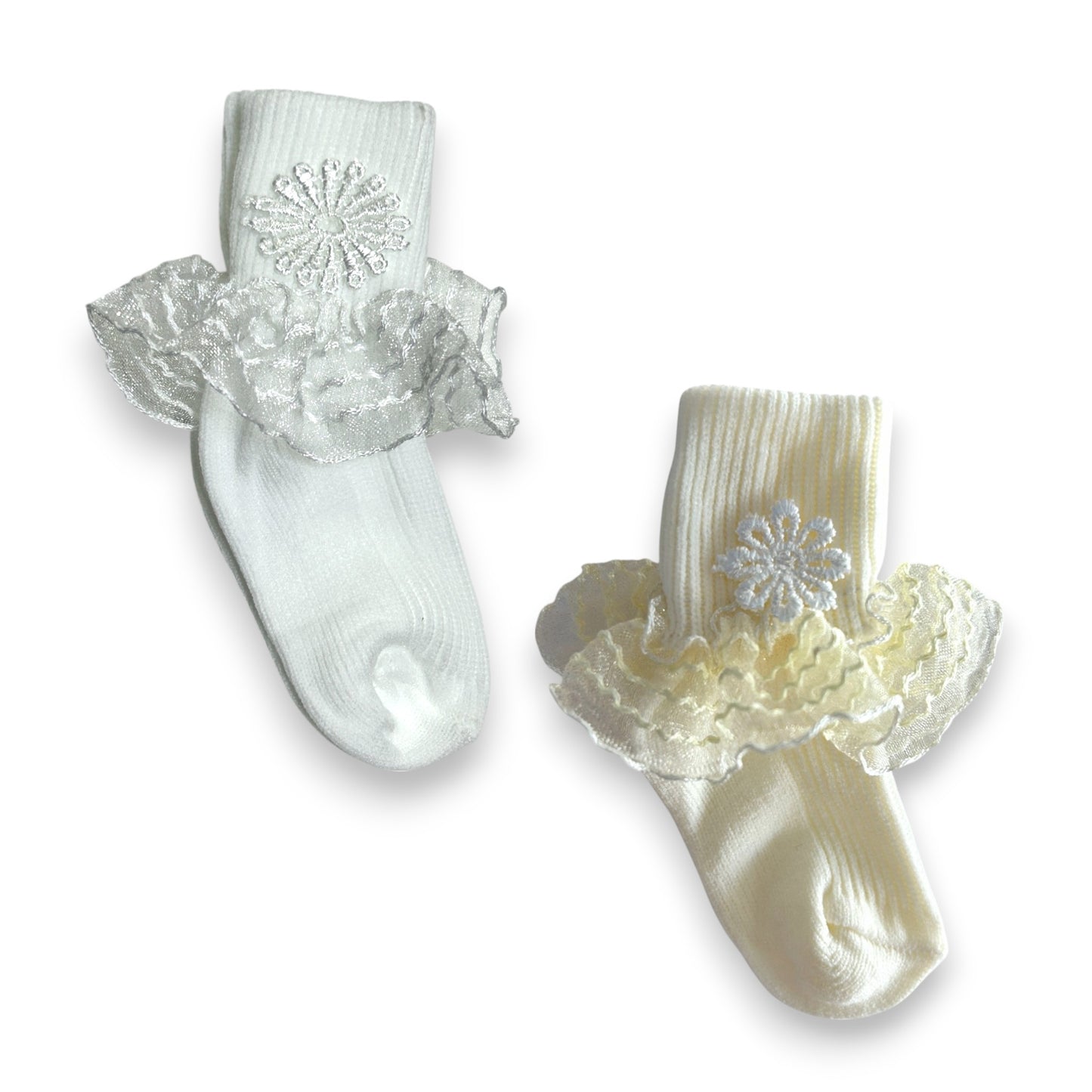 Tobillera Sary varios modelos hueso/blanco paquete de 12