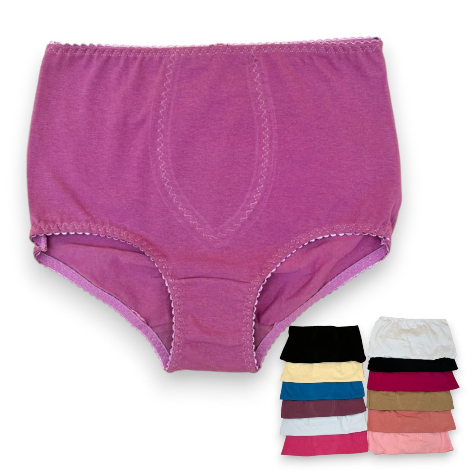 Pantaletas completas surtidas de algodón Carel paquete de 12